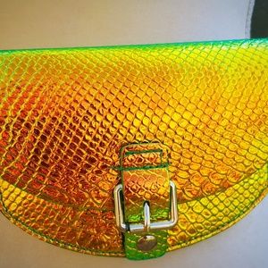 Metallic fanny pack